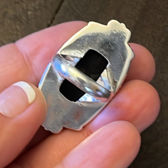 925 Triplet Australian opal Gorgeous! Ring size 9 pink - Picture 4 of 5